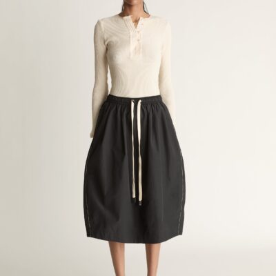 Lee Mathews Callum Skirt — Black - Image 1