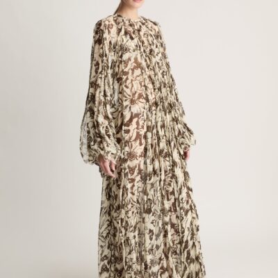 Lee Mathews Neeve Dress — Walnut - Image 1