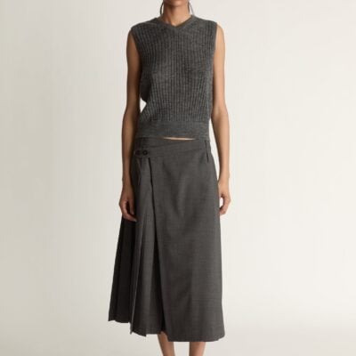 Lee Mathews Mila Tank — Charcoal - Image 2