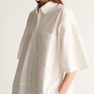 Lee Mathews LM Poplin SS Shirt Dress — Natural - Image 2