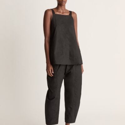 Lee Mathews LM Poplin Cami — Black - Image 1