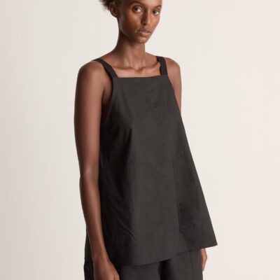 Lee Mathews LM Poplin Cami — Black - Image 2