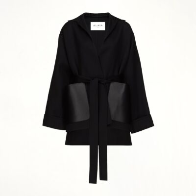 MARAIS Wrap Jacket in Black - Image 2