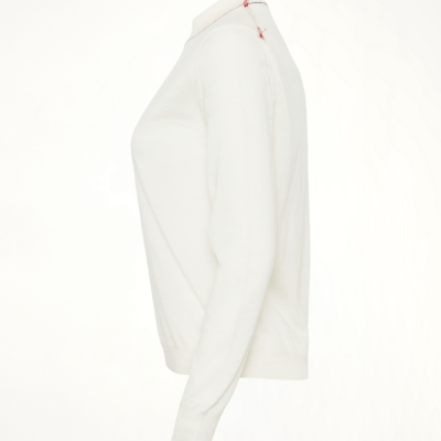 MARAIS Work in Progress Sweater in Ecru — WHITE - Image 2
