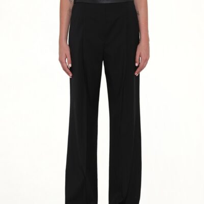 MARAIS Wool Trouser in Black - Image 1
