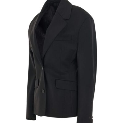 MARAIS Wool Blend Round Jacket in Black - Image 2