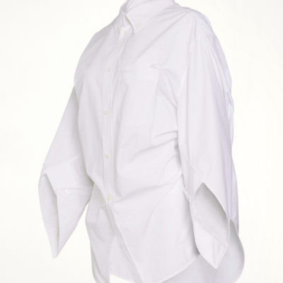 MARAIS Wing Twisted Shirt in White - Image 2
