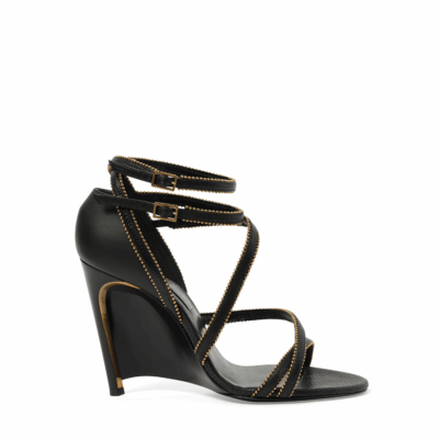 MARAIS Wedge Sandal in Black - Image 1