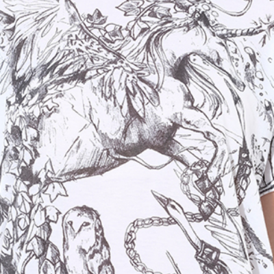 MARAIS Unicorn Dreams T-Shirt in White - Image 2