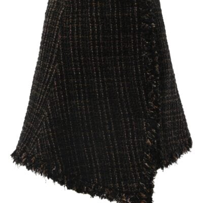 MARAIS Tweed Skirt in Black/Brown - Image 2