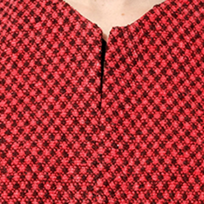 MARAIS Tweed Jacket in Red/Black - Image 2
