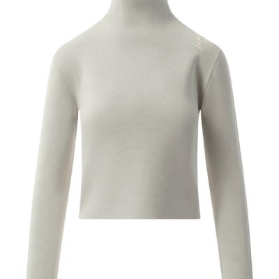 MARAIS Turtleneck Sweater in Tonic — GREY - Image 2