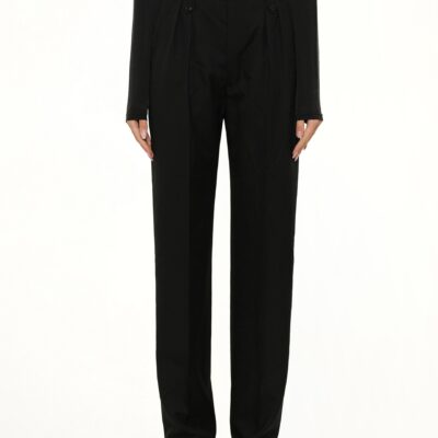 MARAIS Tropical Wool Pants in Black - Image 1