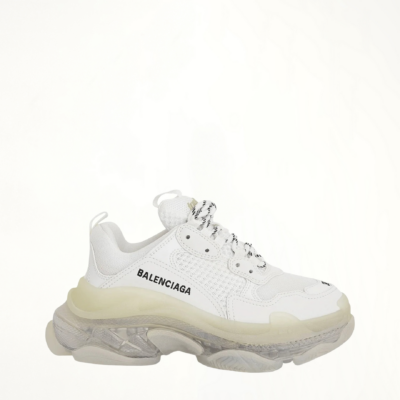 MARAIS Triple S Clear Sole Sneakers in White - Image 1