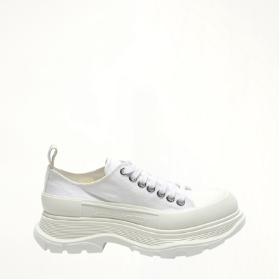 MARAIS Tread Slick Canvas Lace-Up Shoes in White - Image 1