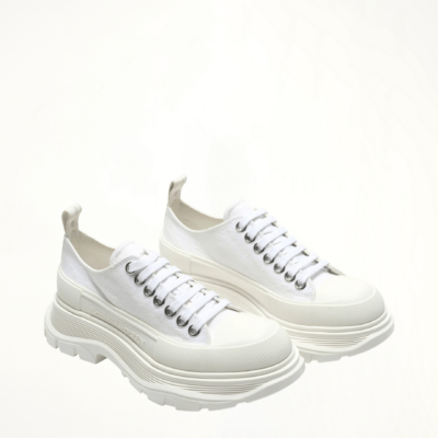 MARAIS Tread Slick Canvas Lace-Up Shoes in White - Image 2