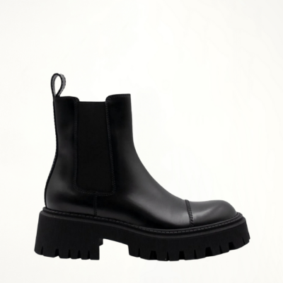 MARAIS Tractor Ankle Boots in Black - Image 1
