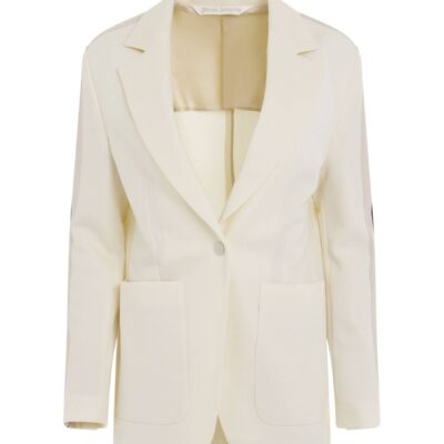 MARAIS Track Blazer in Butter/Off White — YELLOW - Image 1