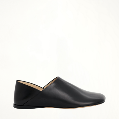 MARAIS Toy Slipper in Goatskin in Black - Image 1