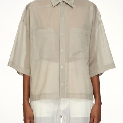 MARAIS Tommy Shirt in Pearl — GREY - Image 1