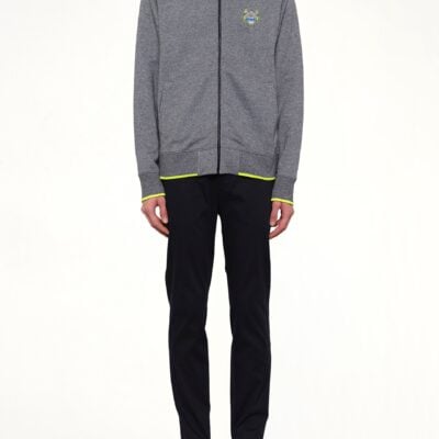 MARAIS Tiger Zip Cardigan in Grey - Image 2
