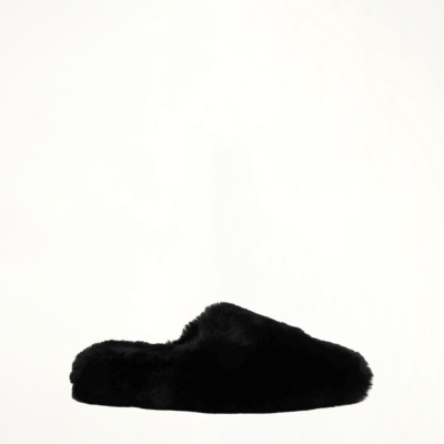 MARAIS Teddy Mule in Black - Image 1