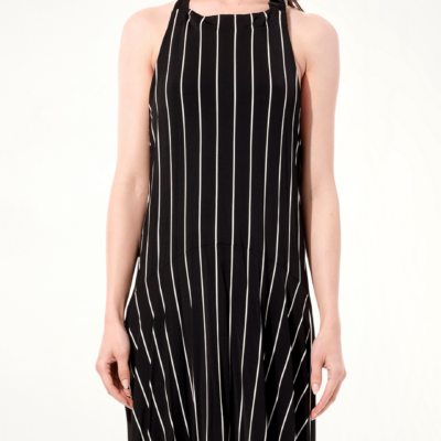 MARAIS Tablier Dress in Black - Image 1