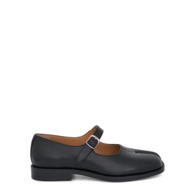 MARAIS Tabi Mary Janes with Strap in Black - Image 1