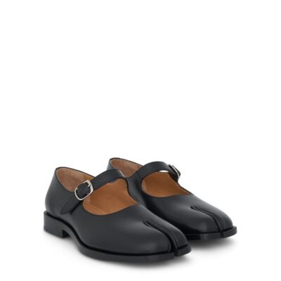 MARAIS Tabi Mary Janes with Strap in Black - Image 2