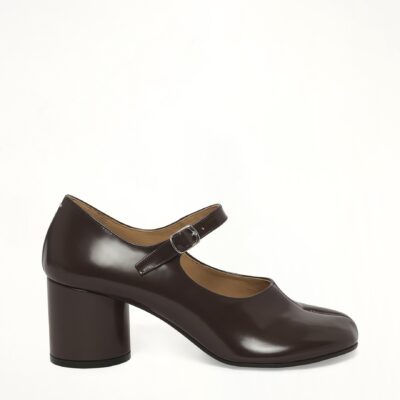 MARAIS Tabi Mary Jane 6cm Heel in Moka - Image 1