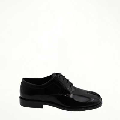 MARAIS Tabi Lace-ups Shoes in Shine Black - Image 1