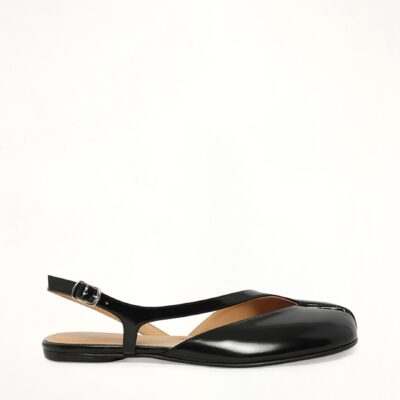MARAIS Tabi Flat Slingback in Black - Image 1