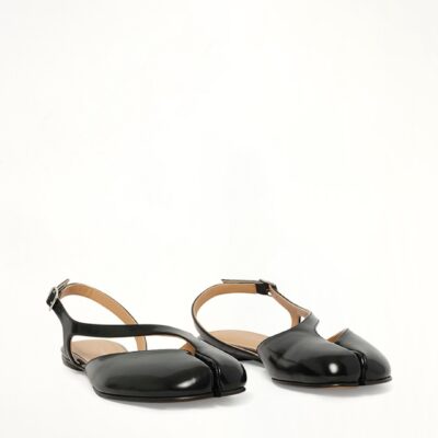 MARAIS Tabi Flat Slingback in Black - Image 2