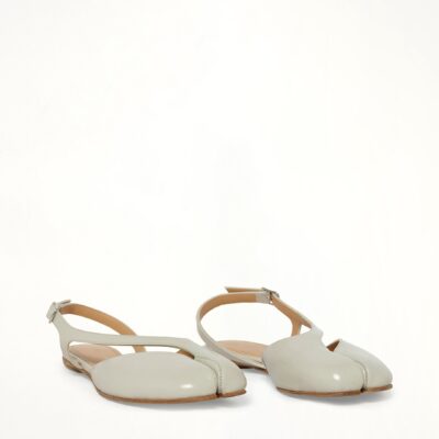 MARAIS Tabi Flat Slingback in Alabaster — WHITE - Image 2