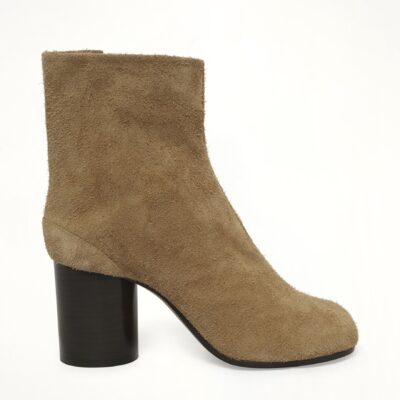 MARAIS Tabi Ankle Boots 8cm in Corn Brown - Image 1
