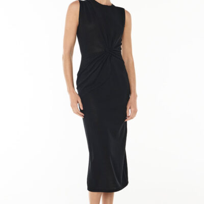 Manning Cartell Twisted Knit Dress — BLACK - Image 2