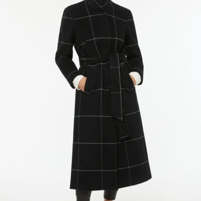 Manning Cartell Windowpane Check Coat — BLACK CHECK - Image 1