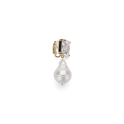 Manning Cartell Diamante Pearl Small Earrings — GOLD - Image 2