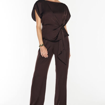 Manning Cartell Glossed Over Drape Top — TRUFFLE - Image 2