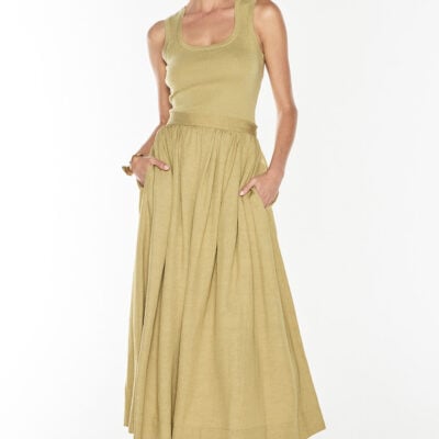 Manning Cartell Go Figure Knit Tank — KHAKI GOLD - Image 2