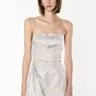Manning Cartell Precious Metal Mini Dress — SILVER - Image 2
