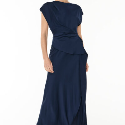 Manning Cartell Fluid Notion Drape Dress — NAVY - Image 1
