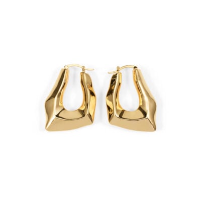 Manning Cartell Angular Hoop Earrings — GOLD - Image 1