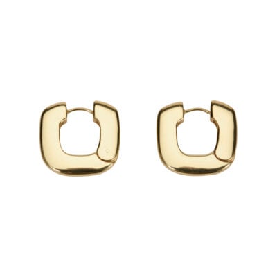 Manning Cartell Medium Rectangular Hoop Earrings — GOLD - Image 1