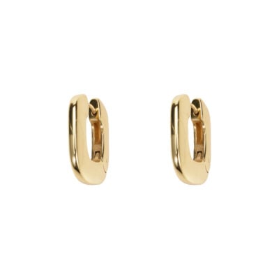 Manning Cartell Medium Rectangular Hoop Earrings — GOLD - Image 2