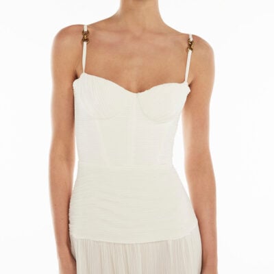 Manning Cartell Double Time Pleat Dress — WHITE - Image 2