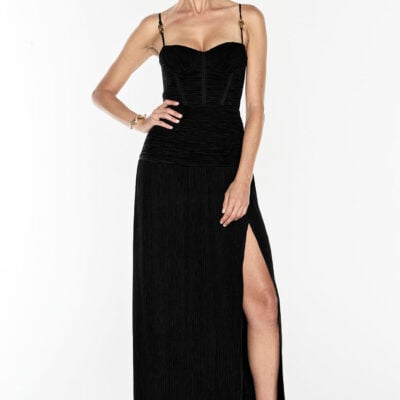 Manning Cartell Double Time Pleat Dress — BLACK - Image 1