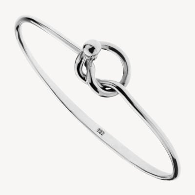NAJO You're My Love Knot Bangle — Sterling Silver - Image 1
