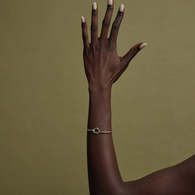 NAJO You're My Love Knot Bangle — Sterling Silver - Image 2