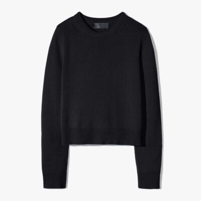 Nili Lotan VENUS CASHMERE SWEATER — BLACK - Image 1